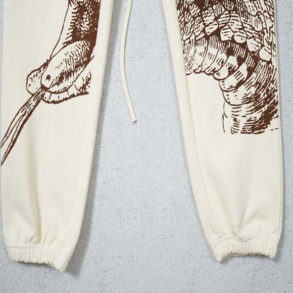 RIVINGTON ROI REBIS Python Print Cream Harem Pants - Picture 10 of 15